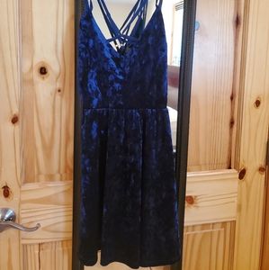 Velvet mini party dress